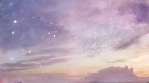 4K timelapse. Sky concept of beautiful fiction and the purple-yellow light Stock Footage 162176993