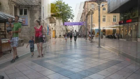 4K Timelapse of Split, Croatia Stock Footage 135092635