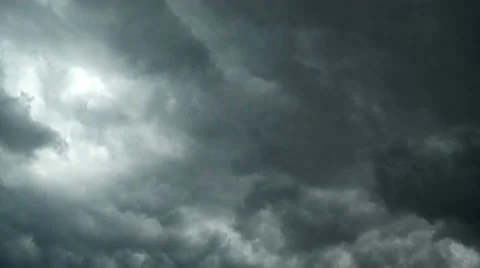 4K Timelapse of storm clouds. Video without birds and defects Stock Footage 43423586