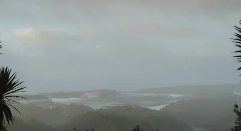 4k timelapse storm Scotts Valley and Santa Cruz, CA in wintertime 3 Stock Footage 20049081