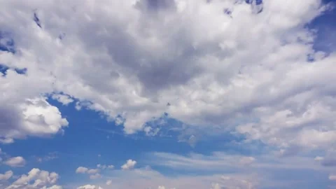 4K Timelapse of Stunning Cloud Movements Across the Sky Stock Footage 297358915