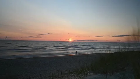 4K Timelapse: Stunning Summer Sunset over Palanga Dunes, Lithuania 動画素材 282511298