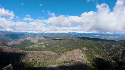 4k Timelapse - Summit of Bear Peak, Boulder Colorado.  Colorado Rocky Mountains Stock Footage 130472295