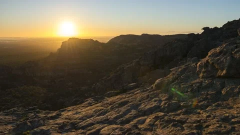 4K Timelapse of the Summit of Hollow Mountain in the Grampians National Park Stock Footage 135090144