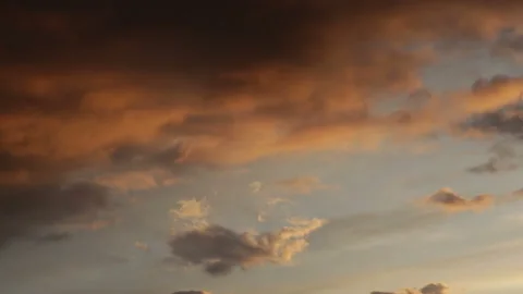 4K Timelapse of Sunset Clouds Crossing the Sky – Cinematic Nature Footage Stock Footage 152928934