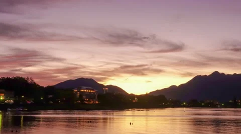4k timelapse sunset in Japan Stock Footage 68995860