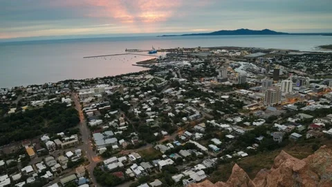4K Timelapse of Townsville, Far North Queensland, Australia from Castle Hill 스톡 동영상 135092953