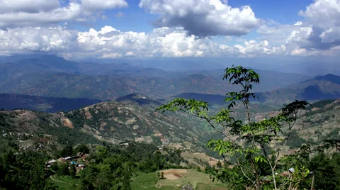4K timelapse of valley with clouds Stock Footage 39845377