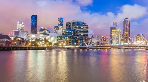 4k timelapse video of city at sunset Stock Footage 59705690