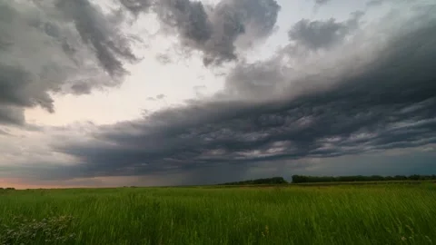 4K Timelapse video of stormy gray clouds before rain Stock Footage 143546044