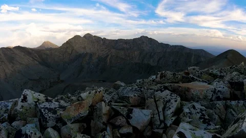 4k Timelapse video of a sunset over the Sangre de Cristo Mountains.  Colorado Stock Footage 161911251