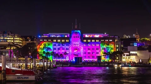 4K Timelapse, Vivid Sydney  Stock Footage 77118109