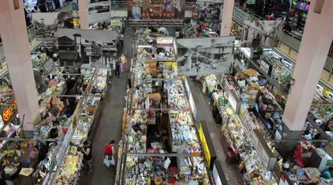4K Timelapse Warorot Market Stock-Footage 64583370