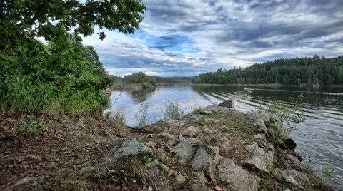 4K timelapse with water and cloudy sky 스톡 동영상 67627454