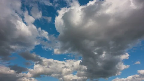 4k Timelapse of white clouds with blue sky in background. Stock Footage 132025526