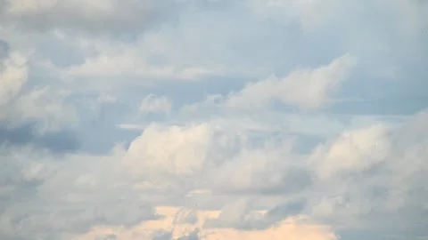 4K Timelapse of white clouds on blue sky Stock Footage 247428560