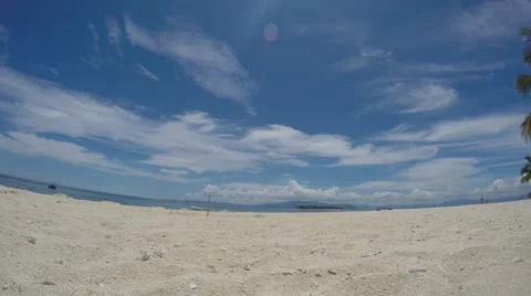 4K TIMELAPSE WHITE SANDY BEACH Stockbeeldmateriaal 60231107