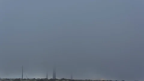"4K Timelapse Of Windfarm Swallowed By Clouds, Lanzarote" Stock Footage 100864562