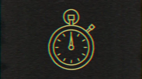 4k - timer logo Vhs effect with distortion Stock Footage 63118533