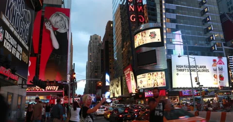 4K - Times Square Timelapse 2 ProRes Stock Footage 68225631
