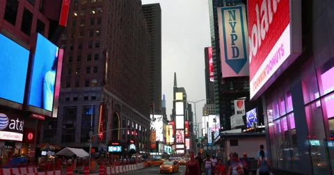 4k - Times Square Timelapse 3 ProRes Stock Footage 68225750