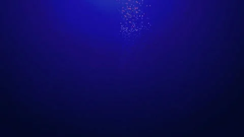 4k tiny particles waving shiny blue screen Stock Footage 259037960