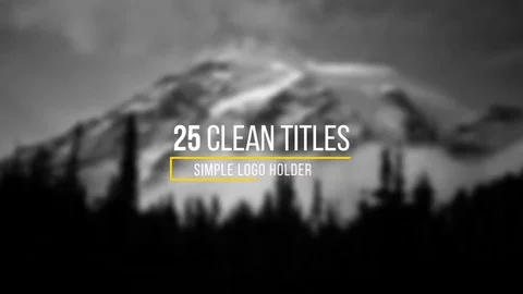 4K Title Animation Stock After Effects