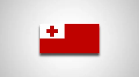 4K - Tonga country flag Video stock 68798360