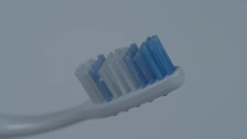 4K toothbrush toothpaste Stock Footage 107076237
