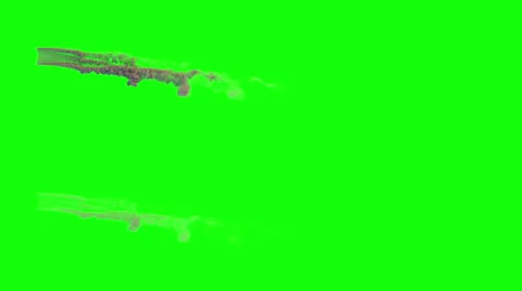 4k top view of dust or smoke trail behind car Stock Footage 60848768
