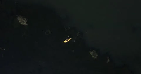 4k topdown drone video above boats 02 Stock Footage 141143282