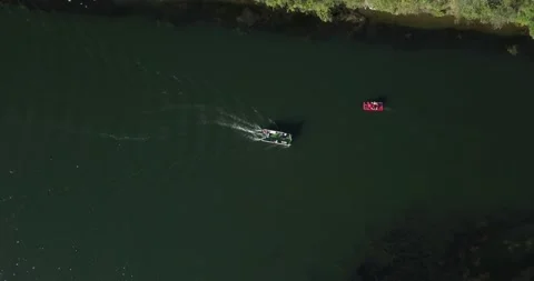 4k topdown drone video above boats 01 Stock Footage 141143293