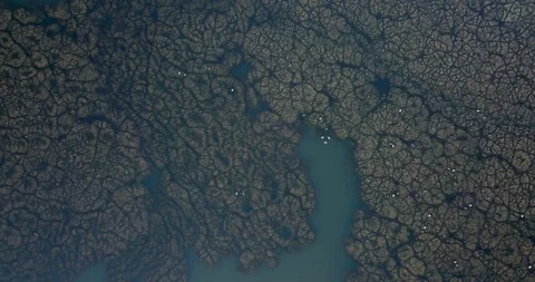 4K Topdown video of abstract texture in the water4 Stock Footage 125945317