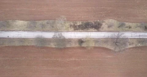 4k topdown video of road Stock Footage 167853521