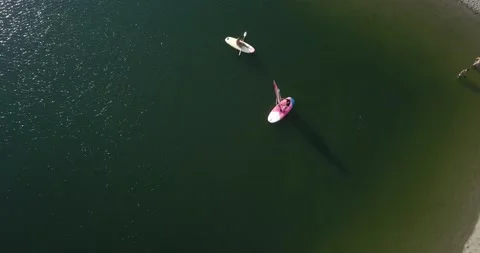 4k topdown video with windsurf 02 Stock Footage 167853380