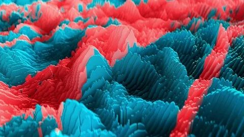 4K Topographic Waveform. Video stock 106778962