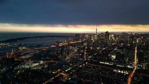 4K Toronto at Dusk Vidéo 232070124