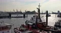 4k Towboats and evening sun in Hamburg harbour 4k or 4k+ Resolution