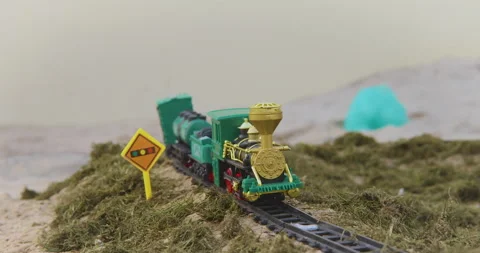 4K Toy Train Stock Footage 147095377