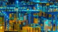 4K trading port ,logistics, crane activity, night timelapse 4k or 4k+ Resolution