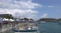 4k Traditional indonesian boats and street traffic Labuan Bajo harbor 4k or 4k+ Resolution