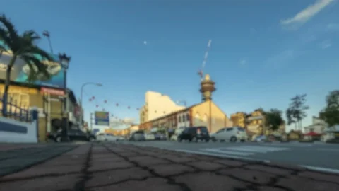 4K traffic lapse Video stock 104811123