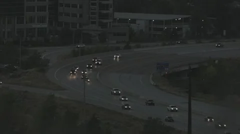4K Traffic time lapse early morning Stock Footage 47286814