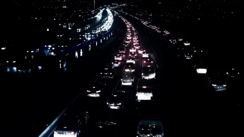 4k traffic timelapse, view of heavy traffic through bosphoros central. 스톡 동영상 82380552