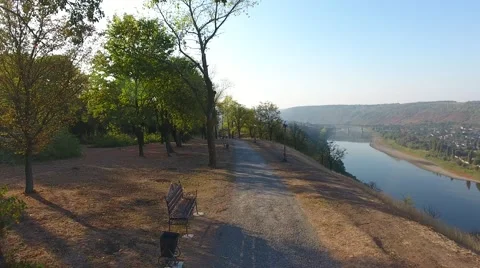 4K. Trail in the Park. Stock Footage 67990517