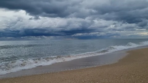 4K Tranquil Sea Surface Reflecting Clouds — Calm Summer Mood Stock Footage 318869542