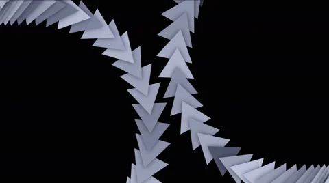 4k Triangle gear arrow card,technology science,zipper chains geometry recycling Stock Footage 58513004