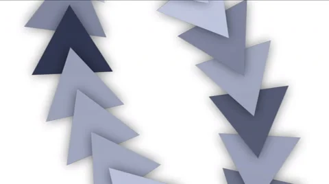 4k Triangle gear arrow card,technology science,zipper chains geometry recycling Stock Footage 58513983