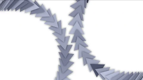 4k Triangle gear arrow card,technology science,zipper chains geometry recycling Stock Footage 58514268