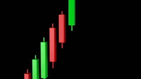 4K Triple Top Chart Pattern with Matte 2 Stock Footage 106807829